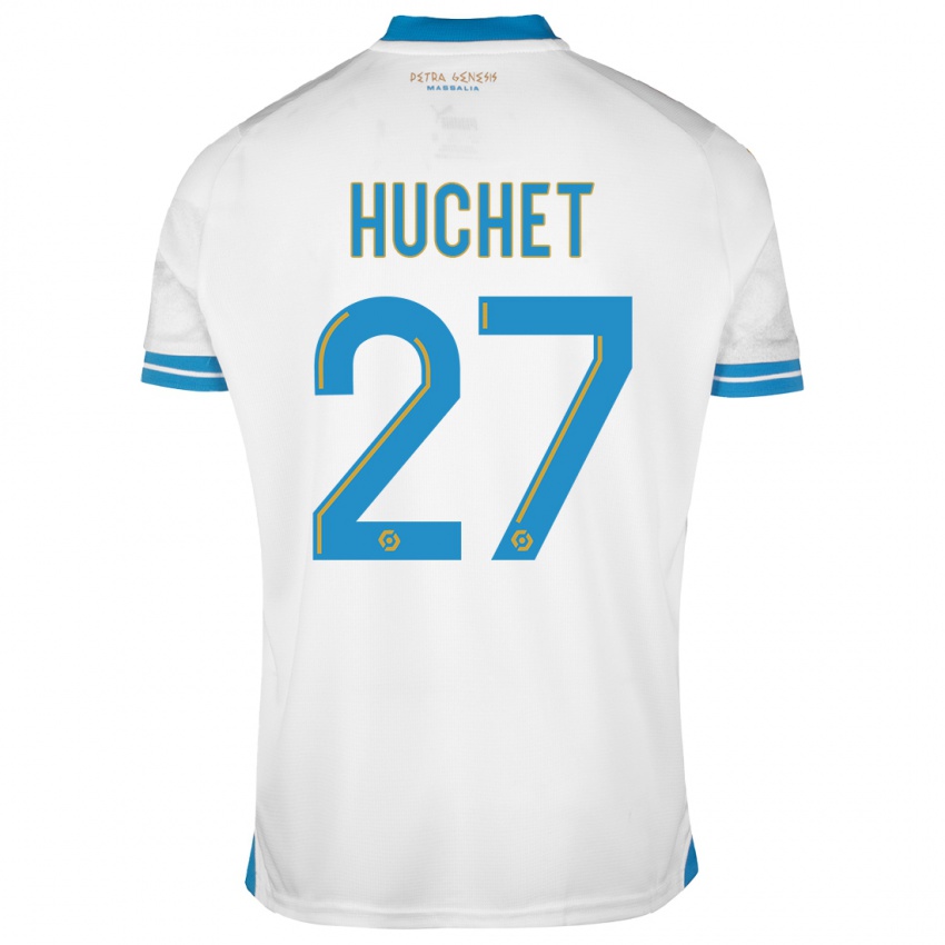 Niño Camiseta Sarah Huchet #27 Blanco 1ª Equipación 2023/24 La Camisa Argentina