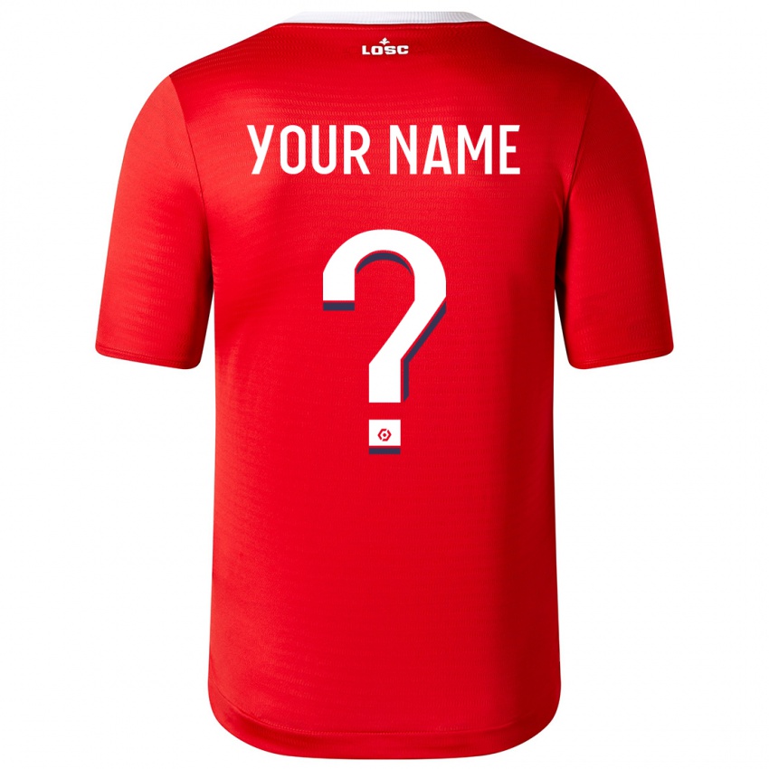 Niño Camiseta Su Nombre #0 Rojo 1ª Equipación 2023/24 La Camisa Argentina