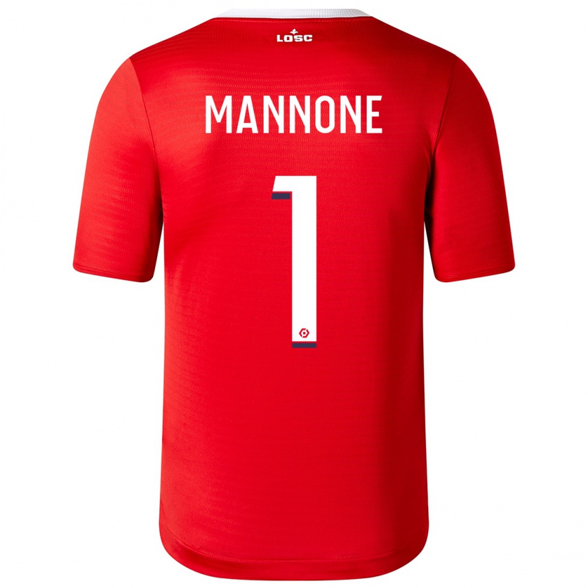 Niño Camiseta Vito Mannone #1 Rojo 1ª Equipación 2023/24 La Camisa Argentina