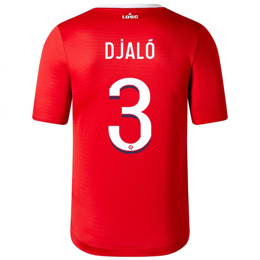 Niño Camiseta Tiago Djaló #3 Rojo 1ª Equipación 2023/24 La Camisa Argentina