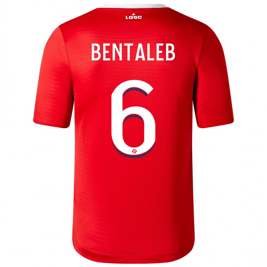 Niño Camiseta Nabil Bentaleb #6 Rojo 1ª Equipación 2023/24 La Camisa Argentina