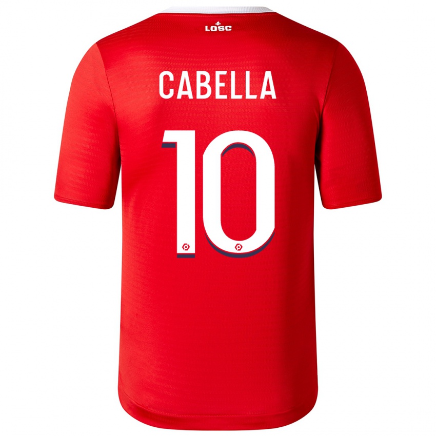 Niño Camiseta Rémy Cabella #10 Rojo 1ª Equipación 2023/24 La Camisa Argentina