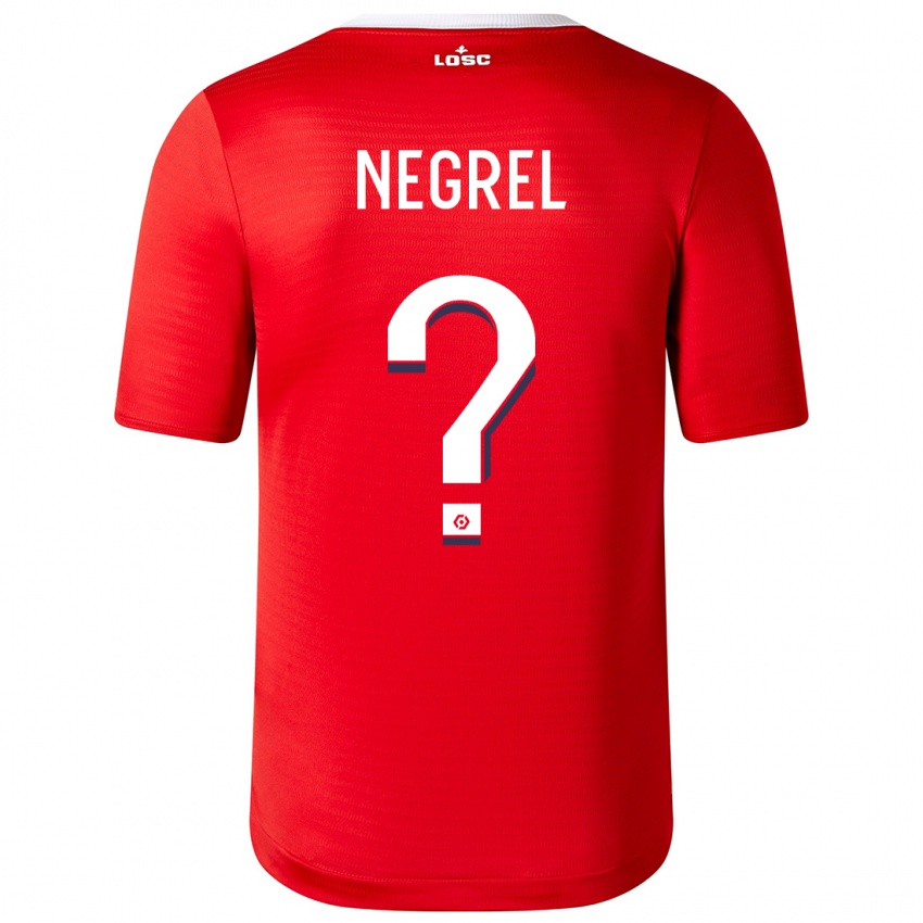 Niño Camiseta Tom Negrel #0 Rojo 1ª Equipación 2023/24 La Camisa Argentina