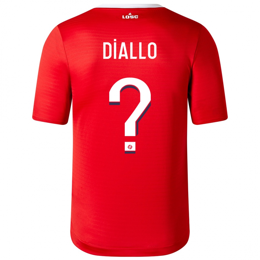 Niño Camiseta Alpha Diallo #0 Rojo 1ª Equipación 2023/24 La Camisa Argentina