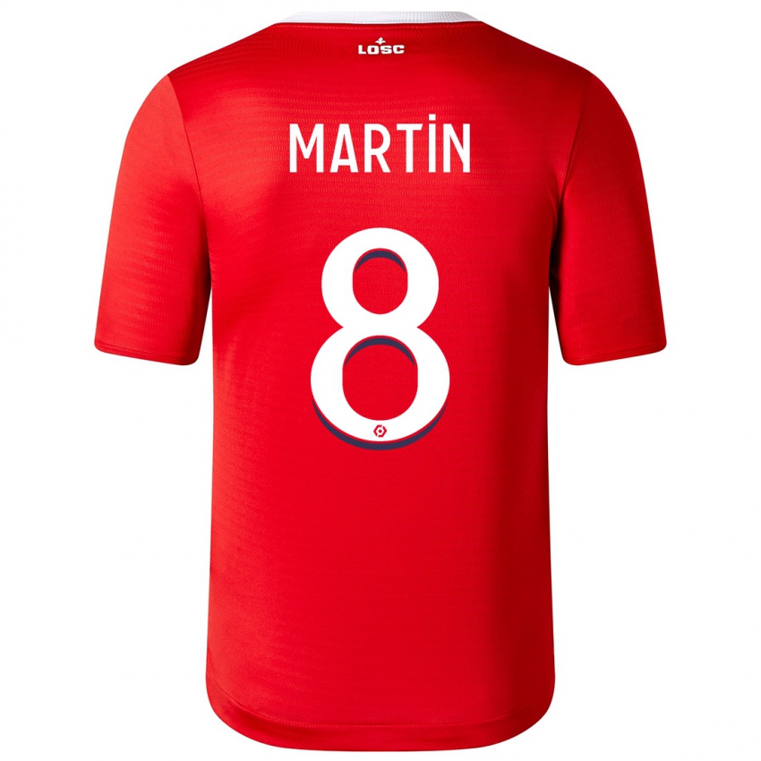 Niño Camiseta Jonas Martin #8 Rojo 1ª Equipación 2023/24 La Camisa Argentina