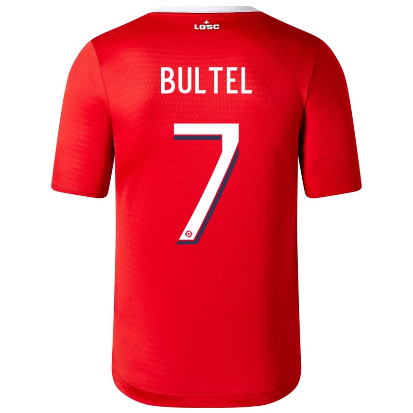 Niño Camiseta Ludivine Bultel #7 Rojo 1ª Equipación 2023/24 La Camisa Argentina