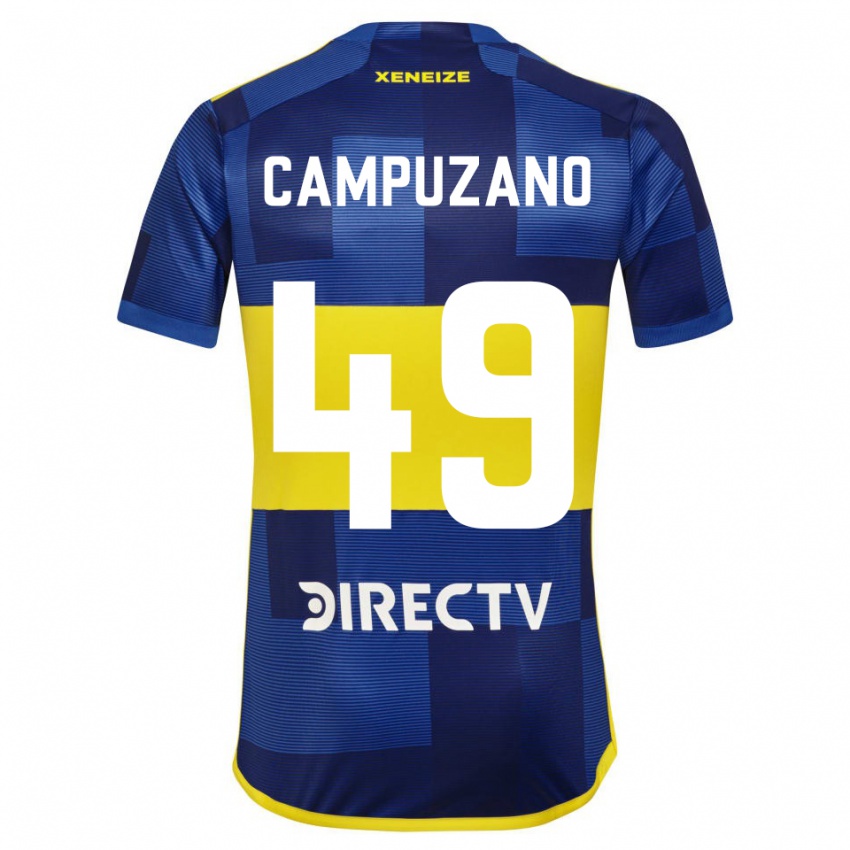 Niño Camiseta Jorman Campuzano #49 Azul Oscuro Amarillo 1ª Equipación 2023/24 La Camisa Argentina