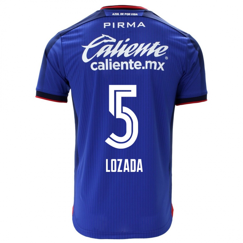 Niño Camiseta Ana Lozada #5 Azul 1ª Equipación 2023/24 La Camisa Argentina