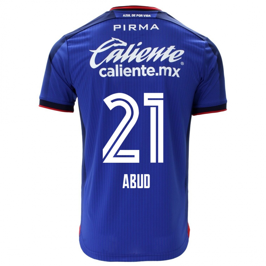 Niño Camiseta Karime Abud #21 Azul 1ª Equipación 2023/24 La Camisa Argentina