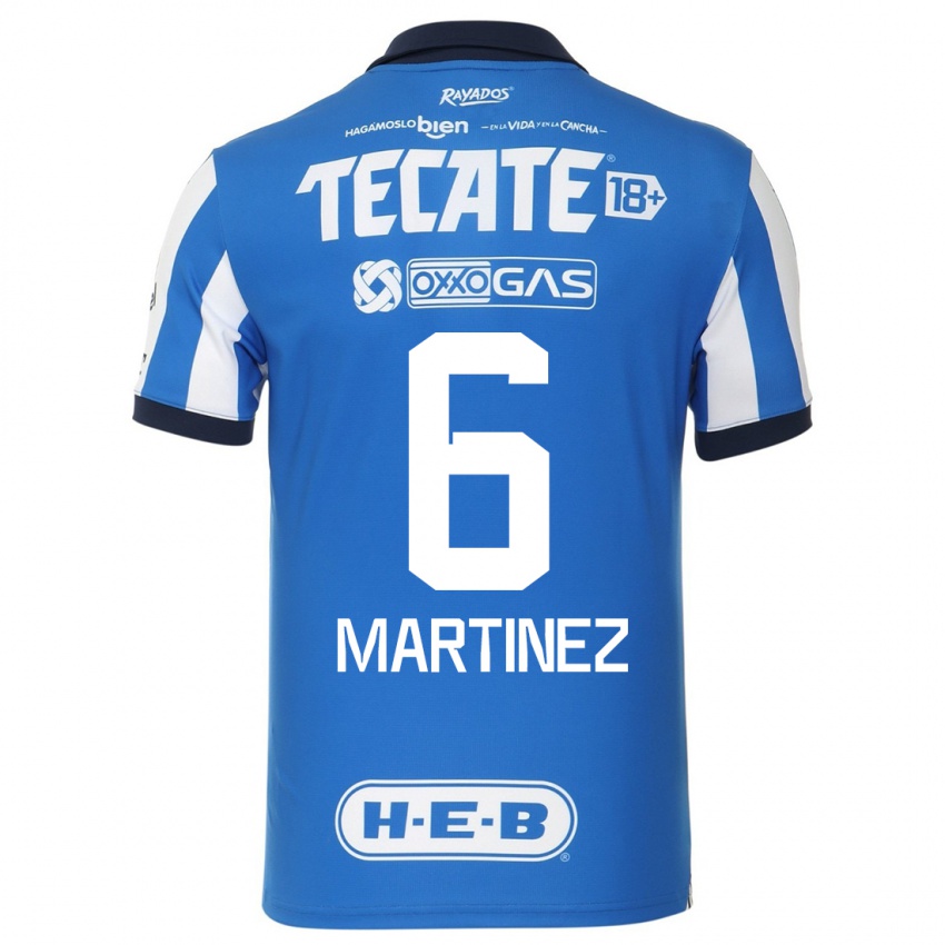 Niño Camiseta Alejandra Martinez #6 Azul Blanco 1ª Equipación 2023/24 La Camisa Argentina