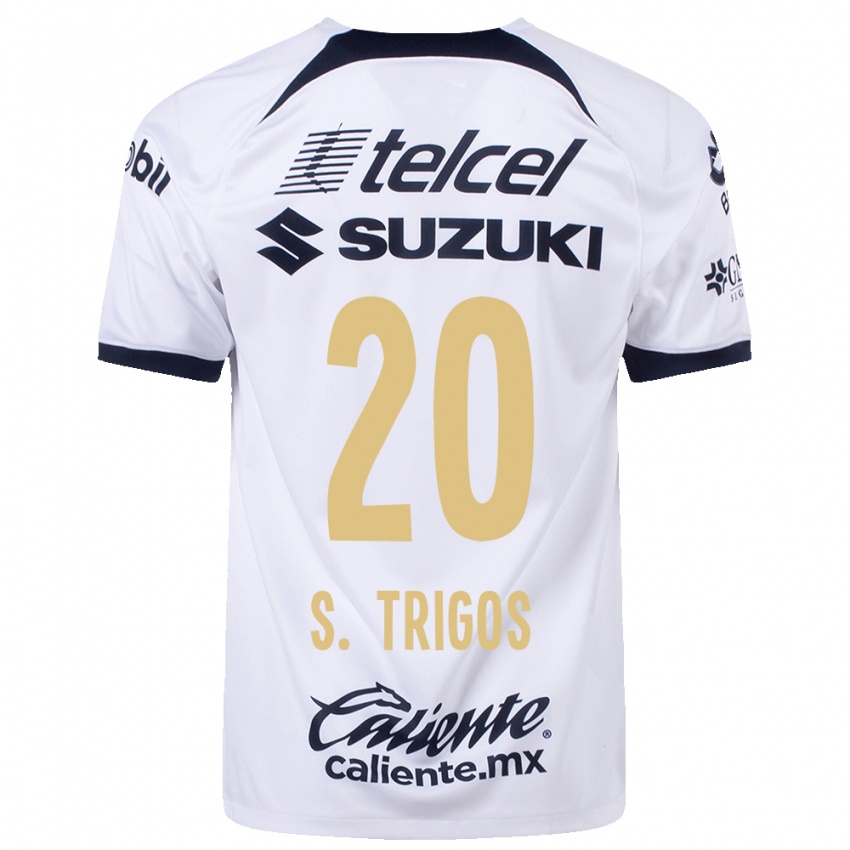 Niño Camiseta Santiago Trigos #20 Blanco 1ª Equipación 2023/24 La Camisa Argentina