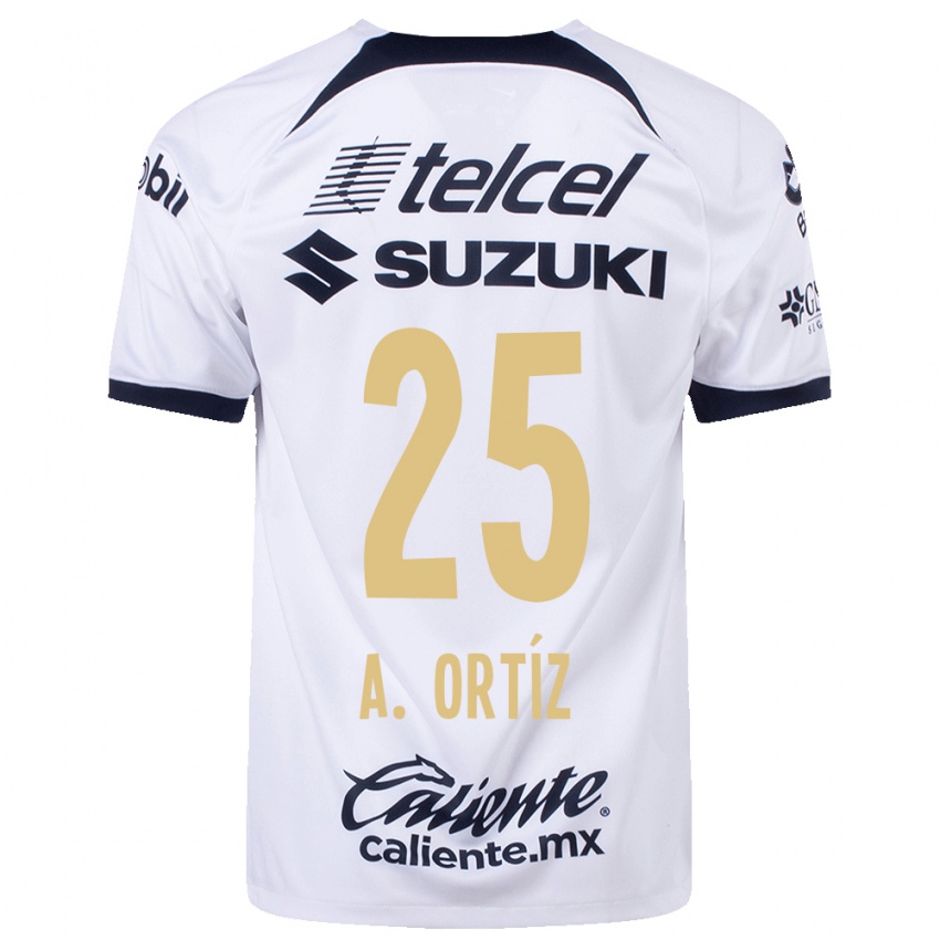 Niño Camiseta Arturo Ortiz #25 Blanco 1ª Equipación 2023/24 La Camisa Argentina