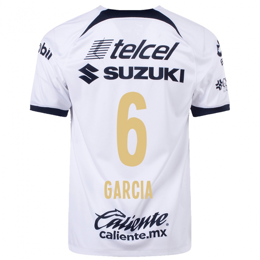 Niño Camiseta Marco Garcia #6 Blanco 1ª Equipación 2023/24 La Camisa Argentina