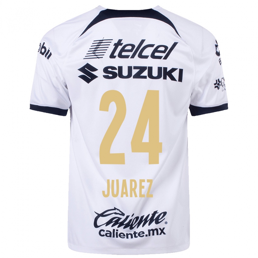 Niño Camiseta Gabriela Juarez #24 Blanco 1ª Equipación 2023/24 La Camisa Argentina