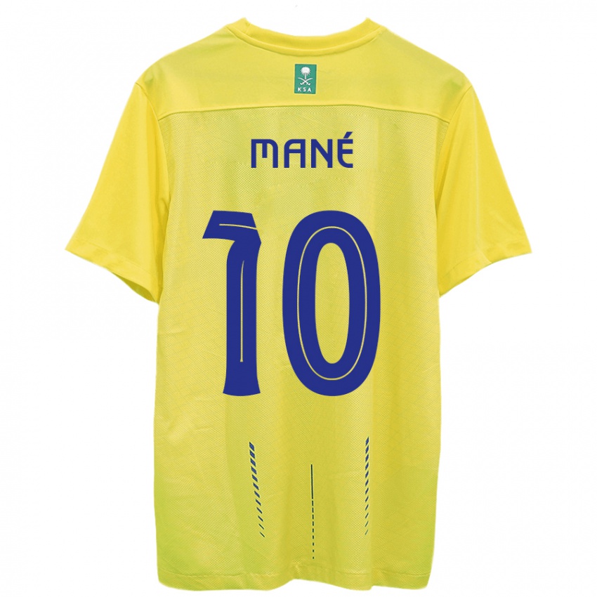 Niño Camiseta Sadio Mane #10 Amarillo 1ª Equipación 2023/24 La Camisa Argentina