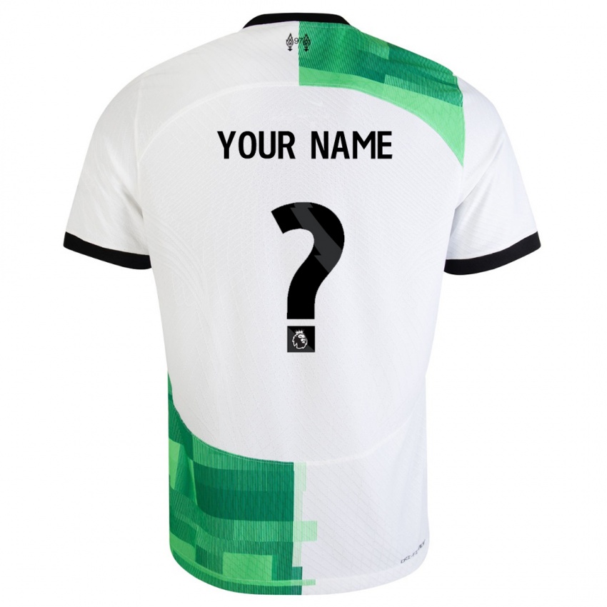 Niño Camiseta Su Nombre #0 Blanco Verde 2ª Equipación 2023/24 La Camisa Argentina