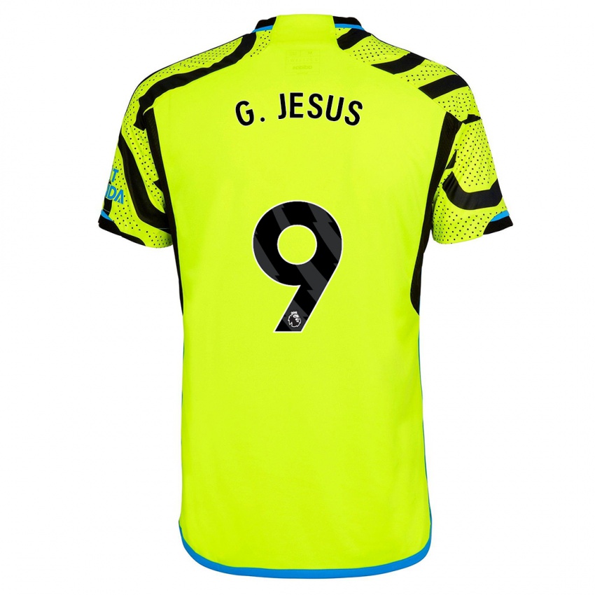 Niño Camiseta Gabriel Jesus #9 Amarillo 2ª Equipación 2023/24 La Camisa Argentina