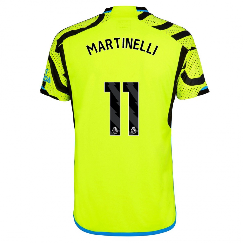 Niño Camiseta Gabriel Martinelli #11 Amarillo 2ª Equipación 2023/24 La Camisa Argentina