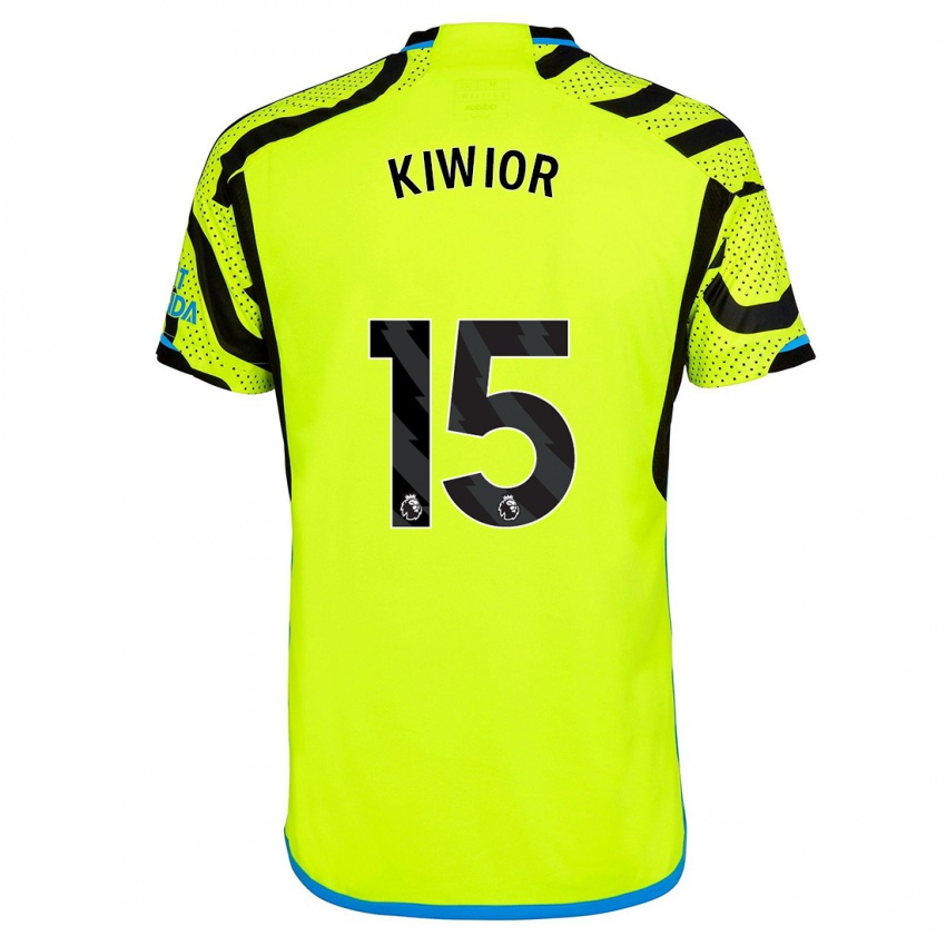 Niño Camiseta Jakub Kiwior #15 Amarillo 2ª Equipación 2023/24 La Camisa Argentina