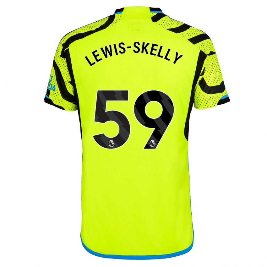 Niño Camiseta Myles Lewis-Skelly #59 Amarillo 2ª Equipación 2023/24 La Camisa Argentina