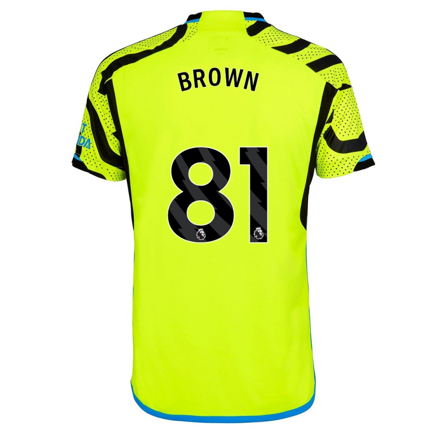 Niño Camiseta Luis Brown #81 Amarillo 2ª Equipación 2023/24 La Camisa Argentina