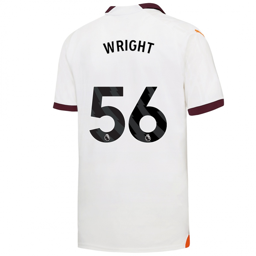 Niño Camiseta Jacob Wright #56 Blanco 2ª Equipación 2023/24 La Camisa Argentina