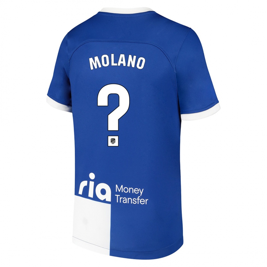 Niño Camiseta Sergio Molano #0 Azul Blanco 2ª Equipación 2023/24 La Camisa Argentina