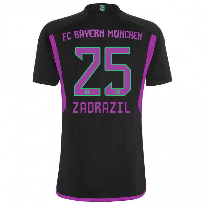 Niño Camiseta Sarah Zadrazil #25 Negro 2ª Equipación 2023/24 La Camisa Argentina