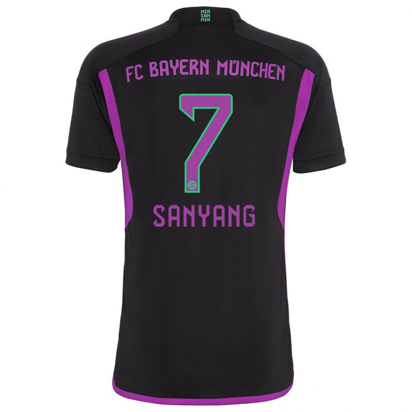 Niño Camiseta Mamin Sanyang #7 Negro 2ª Equipación 2023/24 La Camisa Argentina
