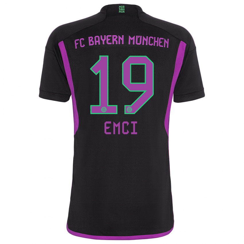 Niño Camiseta Ben Emci #19 Negro 2ª Equipación 2023/24 La Camisa Argentina