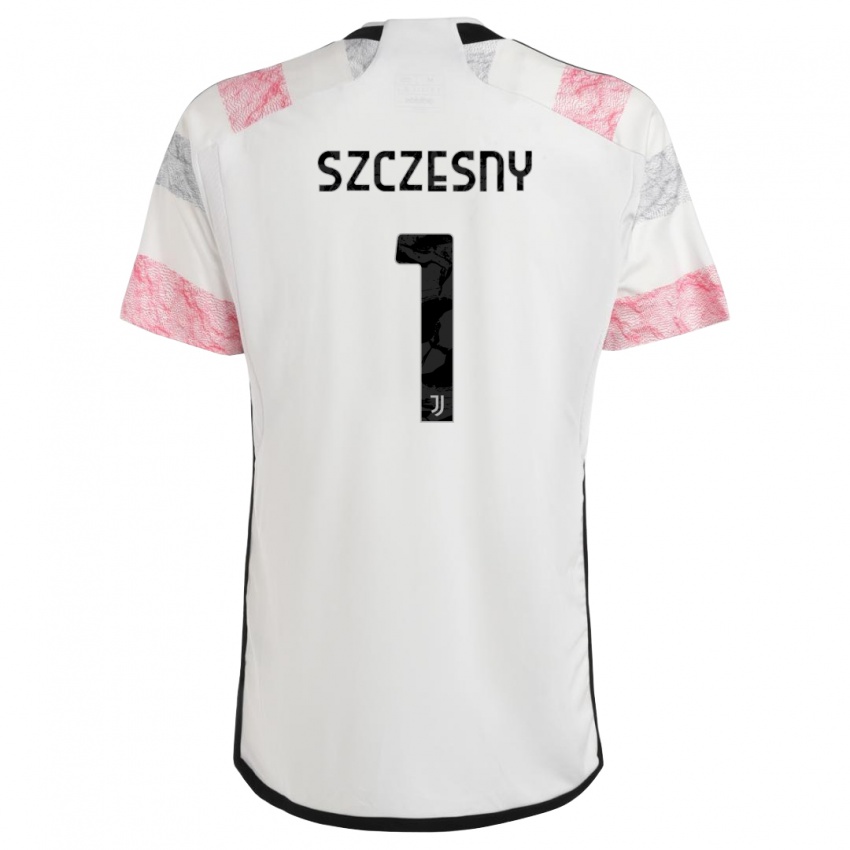 Niño Camiseta Wojciech Szczesny #1 Blanco Rosa 2ª Equipación 2023/24 La Camisa Argentina