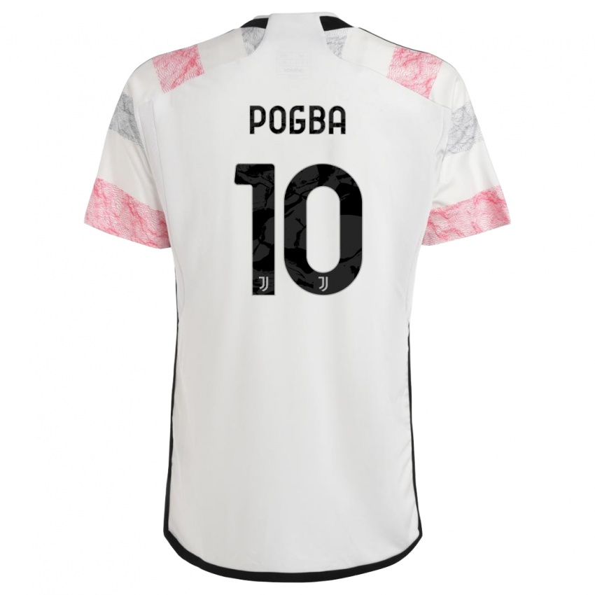 Niño Camiseta Paul Pogba #10 Blanco Rosa 2ª Equipación 2023/24 La Camisa Argentina