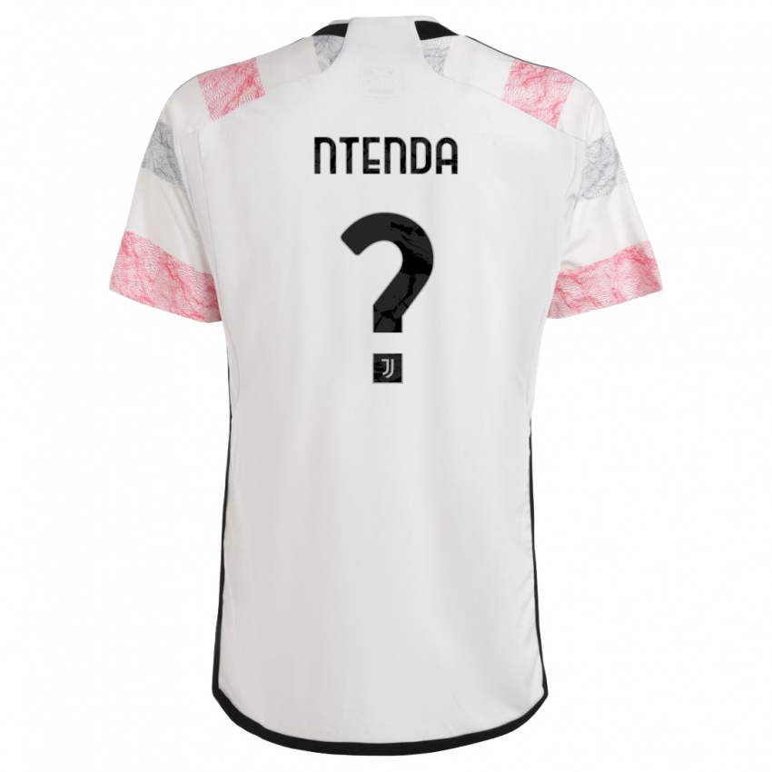 Niño Camiseta Jean-Claude Ntenda #0 Blanco Rosa 2ª Equipación 2023/24 La Camisa Argentina