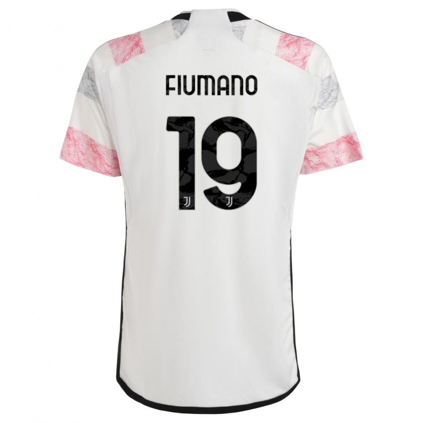 Niño Camiseta Filippo Fiumano #19 Blanco Rosa 2ª Equipación 2023/24 La Camisa Argentina