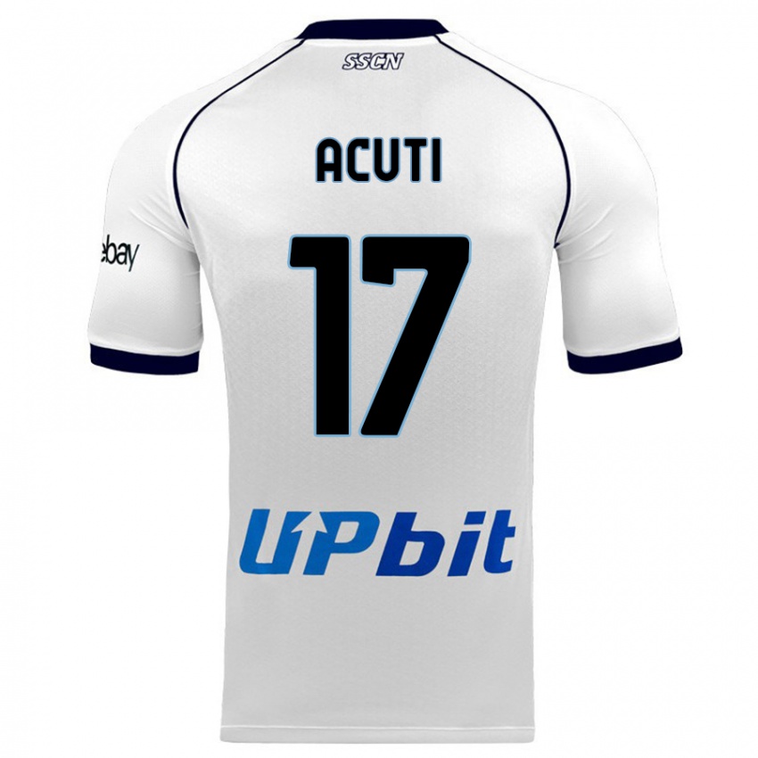 Niño Camiseta Arianna Acuti #17 Blanco 2ª Equipación 2023/24 La Camisa Argentina