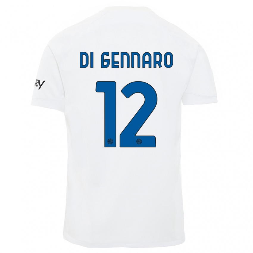 Niño Camiseta Raffaele Di Gennaro #12 Blanco 2ª Equipación 2023/24 La Camisa Argentina