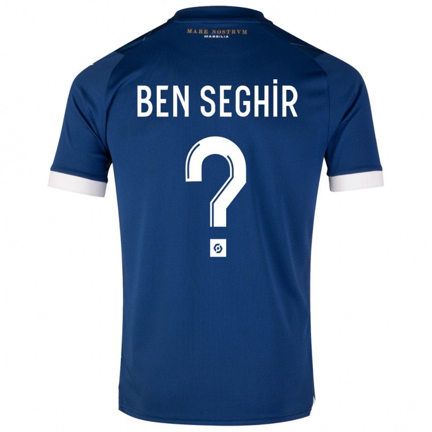 Niño Camiseta Salim Ben Seghir #0 Azul Oscuro 2ª Equipación 2023/24 La Camisa Argentina