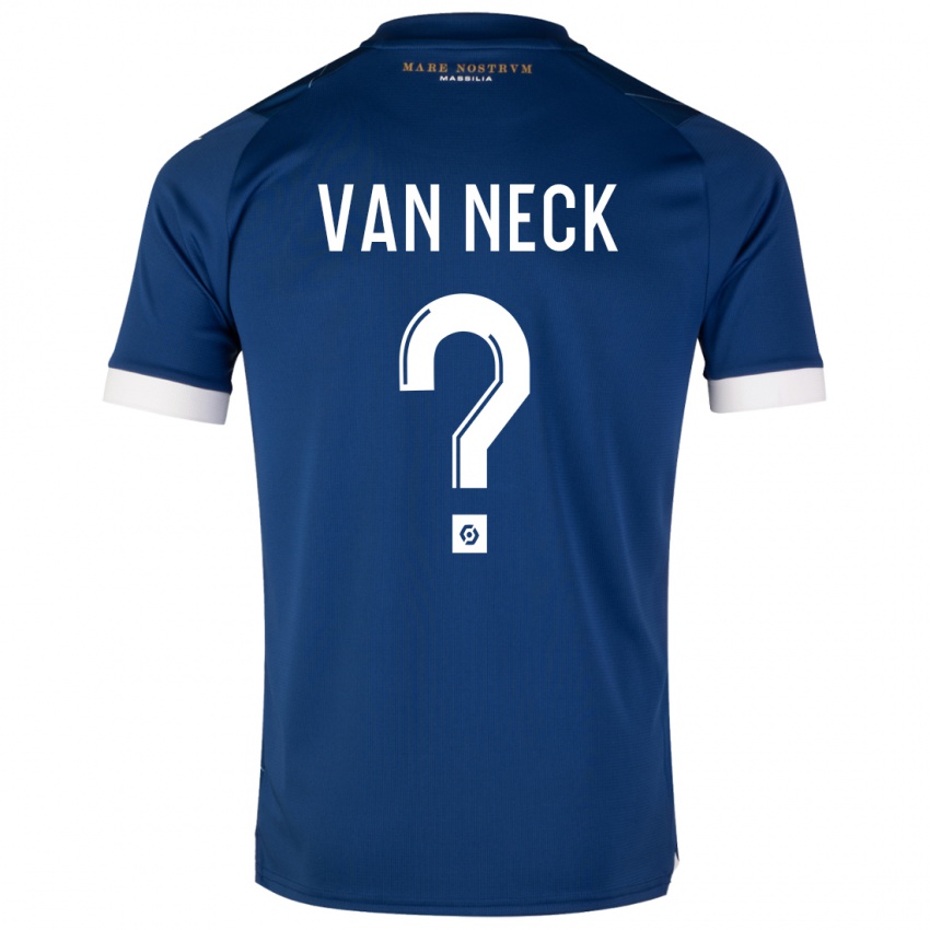 Niño Camiseta Jelle Van Neck #0 Azul Oscuro 2ª Equipación 2023/24 La Camisa Argentina
