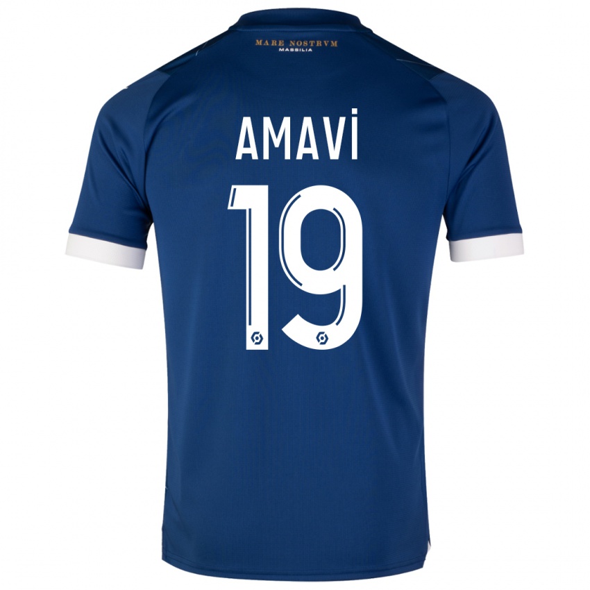 Niño Camiseta Jordan Amavi #19 Azul Oscuro 2ª Equipación 2023/24 La Camisa Argentina