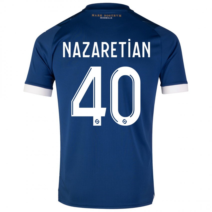 Niño Camiseta Manuel Nazaretian #40 Azul Oscuro 2ª Equipación 2023/24 La Camisa Argentina