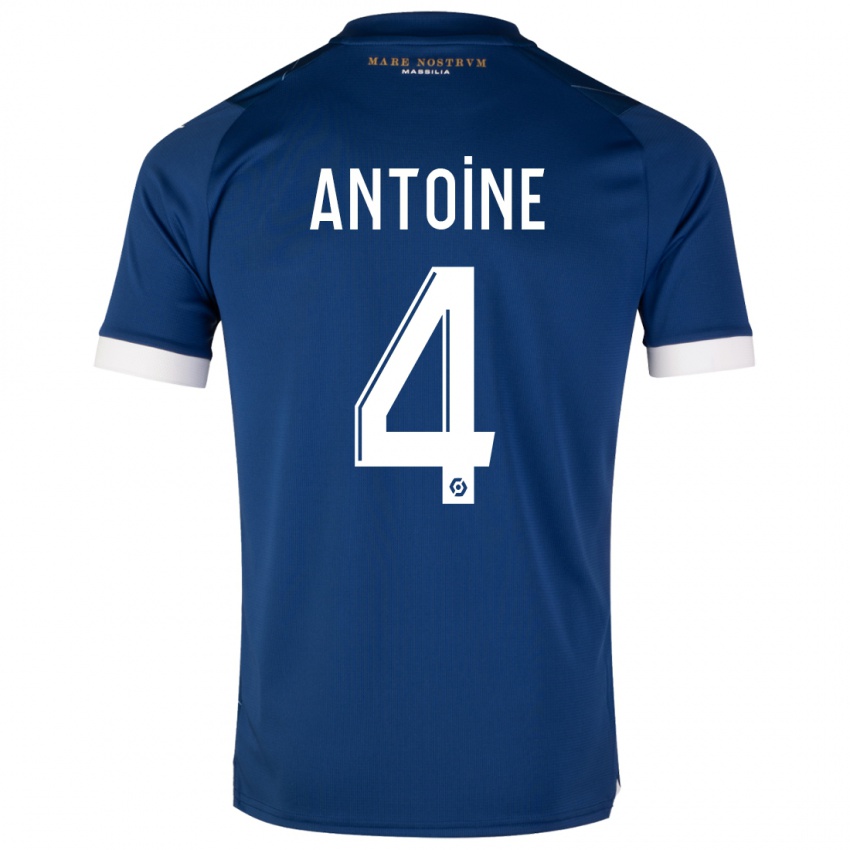 Niño Camiseta Maud Antoine #4 Azul Oscuro 2ª Equipación 2023/24 La Camisa Argentina