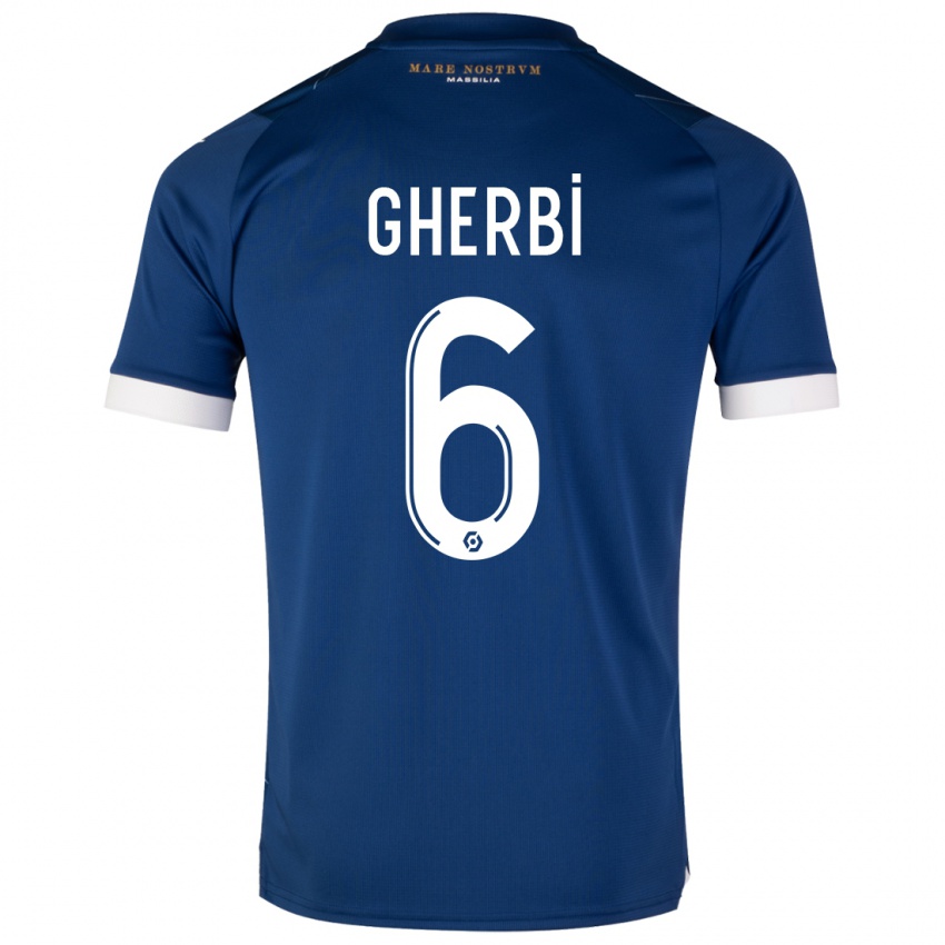Niño Camiseta Candice Gherbi #6 Azul Oscuro 2ª Equipación 2023/24 La Camisa Argentina