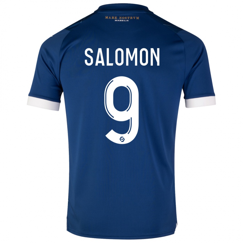 Niño Camiseta Maeva Salomon #9 Azul Oscuro 2ª Equipación 2023/24 La Camisa Argentina