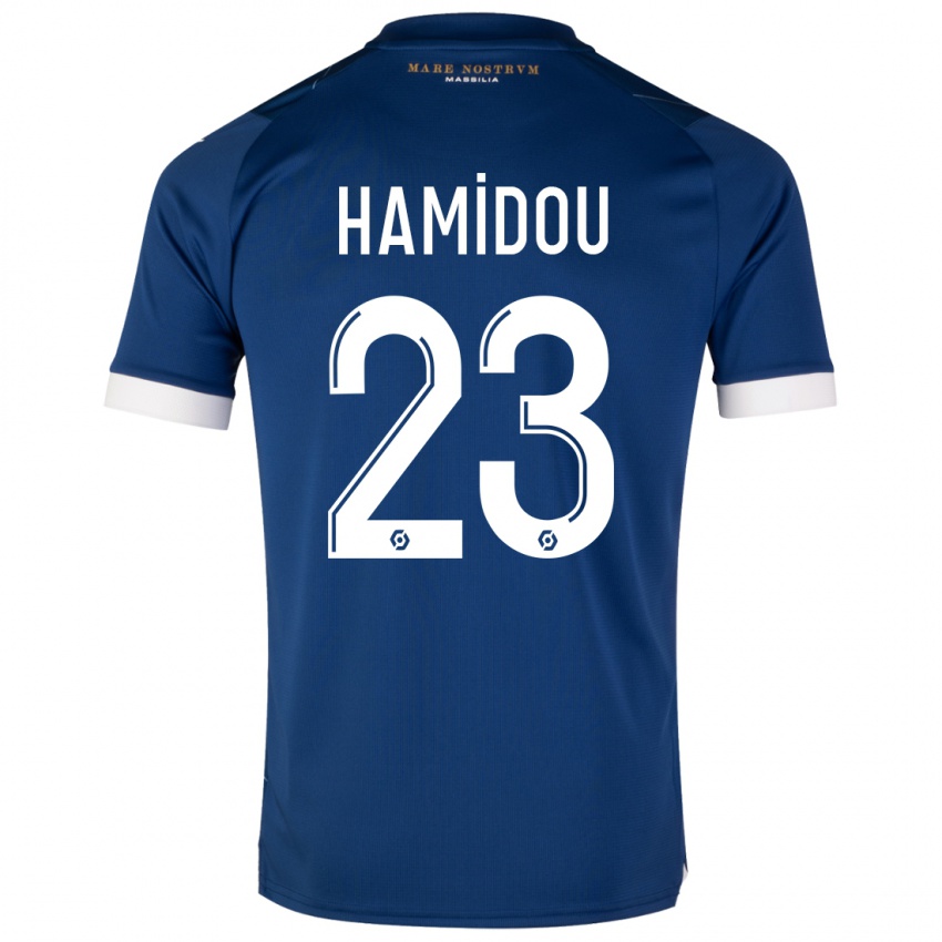 Niño Camiseta Jamila Hamidou #23 Azul Oscuro 2ª Equipación 2023/24 La Camisa Argentina