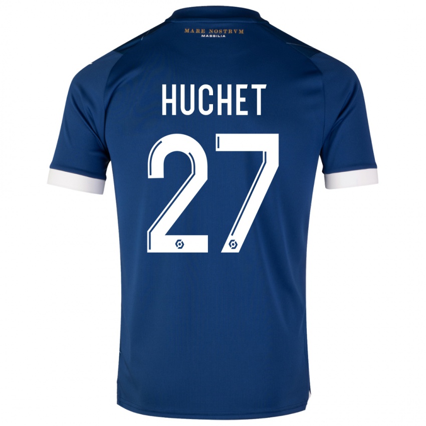 Niño Camiseta Sarah Huchet #27 Azul Oscuro 2ª Equipación 2023/24 La Camisa Argentina