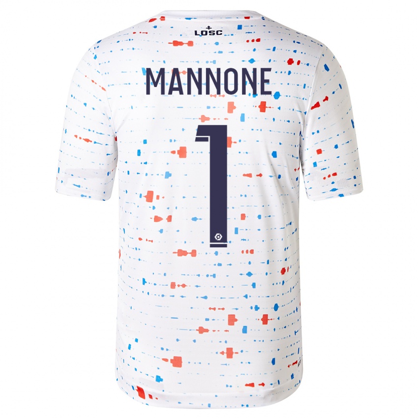 Niño Camiseta Vito Mannone #1 Blanco 2ª Equipación 2023/24 La Camisa Argentina