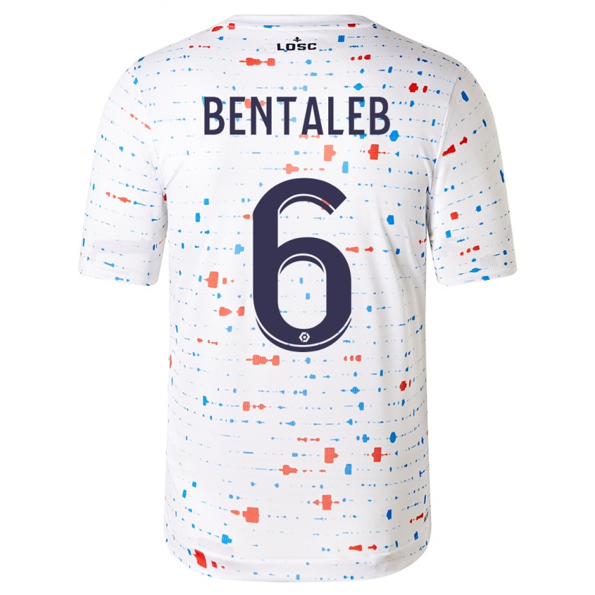 Niño Camiseta Nabil Bentaleb #6 Blanco 2ª Equipación 2023/24 La Camisa Argentina