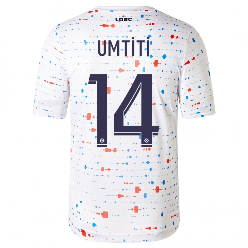 Niño Camiseta Samuel Umtiti #14 Blanco 2ª Equipación 2023/24 La Camisa Argentina
