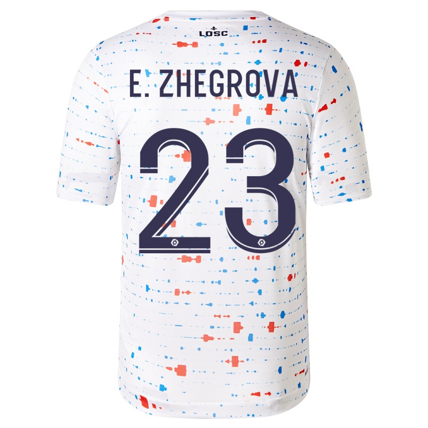 Niño Camiseta Edon Zhegrova #23 Blanco 2ª Equipación 2023/24 La Camisa Argentina