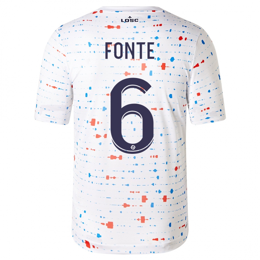 Niño Camiseta Jose Fonte #6 Blanco 2ª Equipación 2023/24 La Camisa Argentina